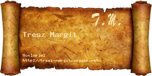 Tresz Margit névjegykártya